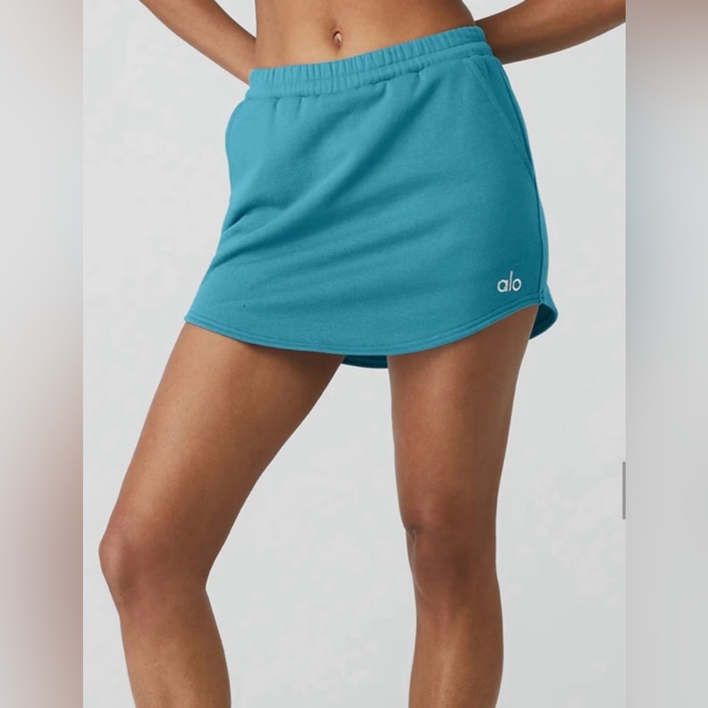 ALO Yoga Blue Skirt Set